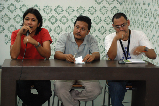 Hafiz Jati and Rico at the VideoChronic launch