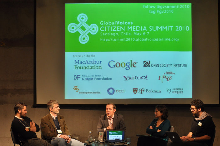 The Global Voices Citizen Media Summit 2010 is held in Santiago, Chile on May 6-7. The theme of the meeting is "Next generation citizen media, public access and citizen participation.Ó This year's program includes plenary discussions, topic-based breakout groups, open ÒunconferenceÓ-style sessions and hands-on training workshops. (Photo by Krzysztof Pawliszak/GV). CC BY 2.0