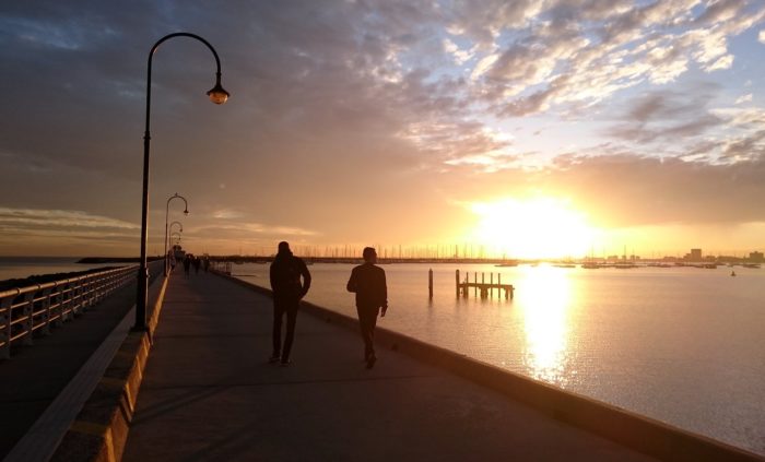 Sunset at St Kilda Breakwater, Image via Flickr by Ash Kyd. CC BY.